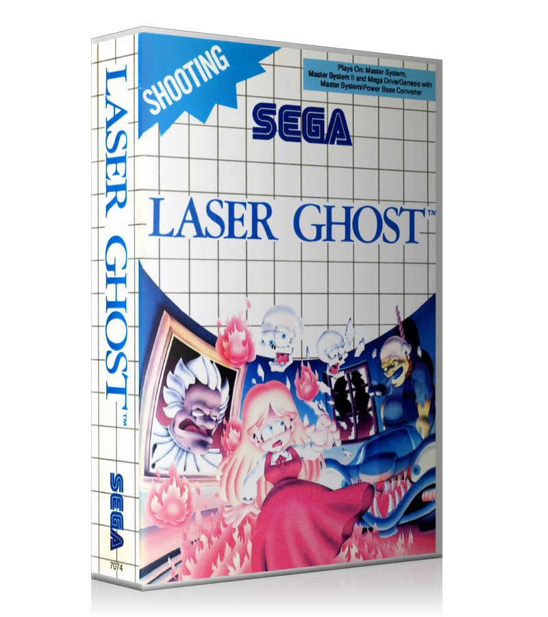 Laser Ghost AU Sega Master System REPLACEMENT GAME Case Or Cover