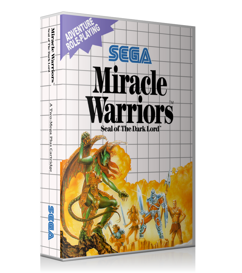 Miracle Warriors Sega Master System REPLACEMENT GAME Case Or Cover