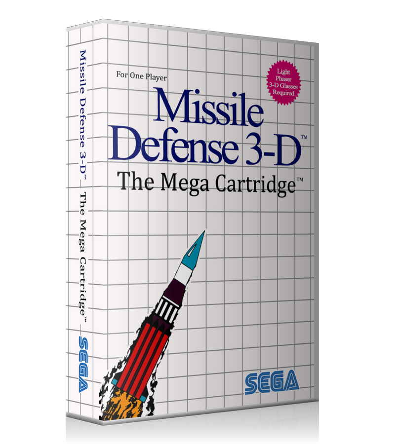 Missile Defense 3D Sega Master System REPLACEMENT GAME Case Or Cover