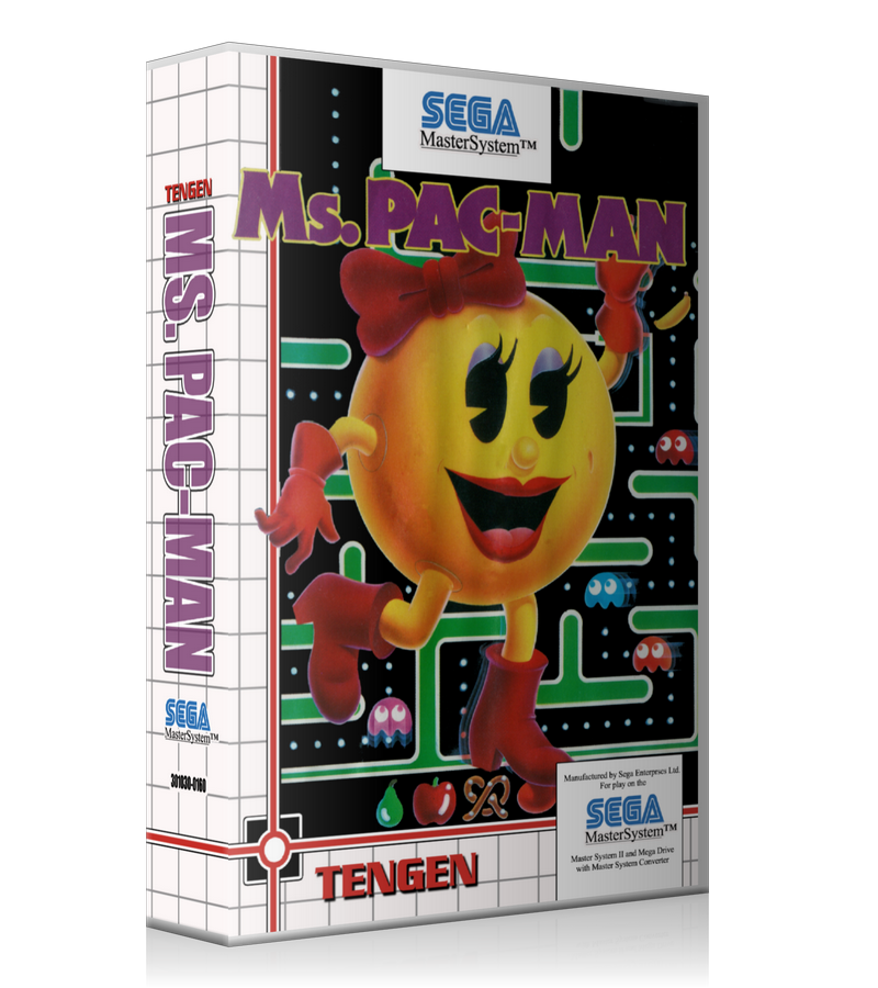 Ms Pacman Eu Sega Master System REPLACEMENT GAME Case Or Cover