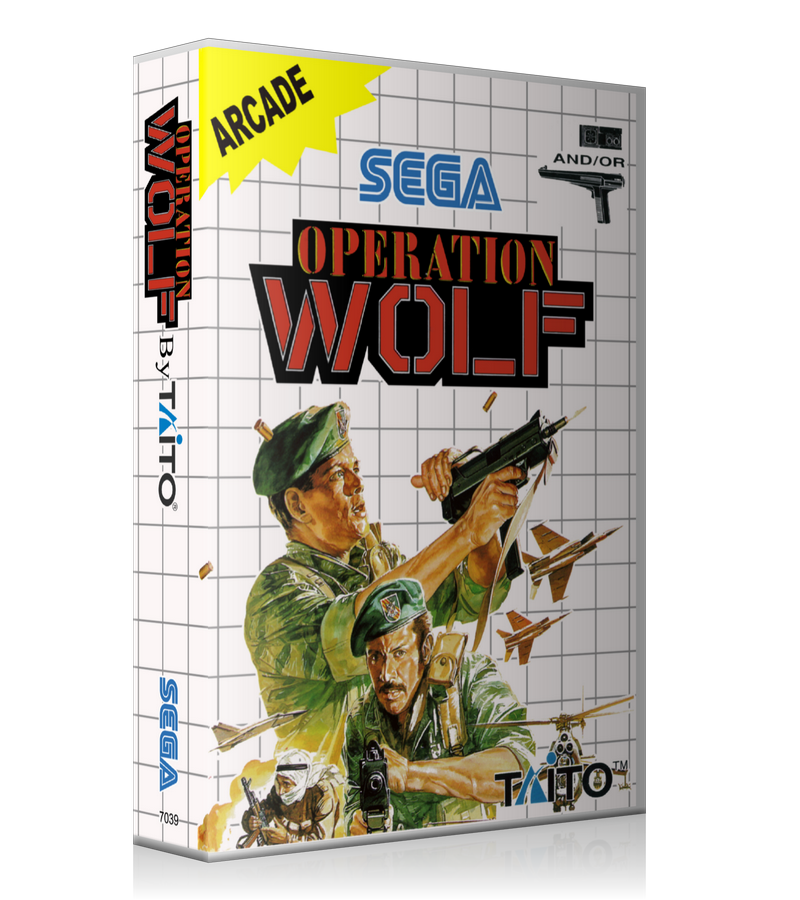 Operation Wolf Eu Sega Master System REPLACEMENT GAME Case Or Cover