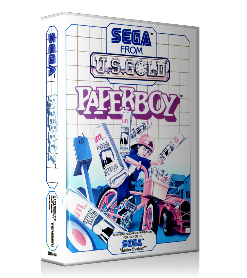 Paper Boy Au Sega Master System REPLACEMENT GAME Case Or Cover