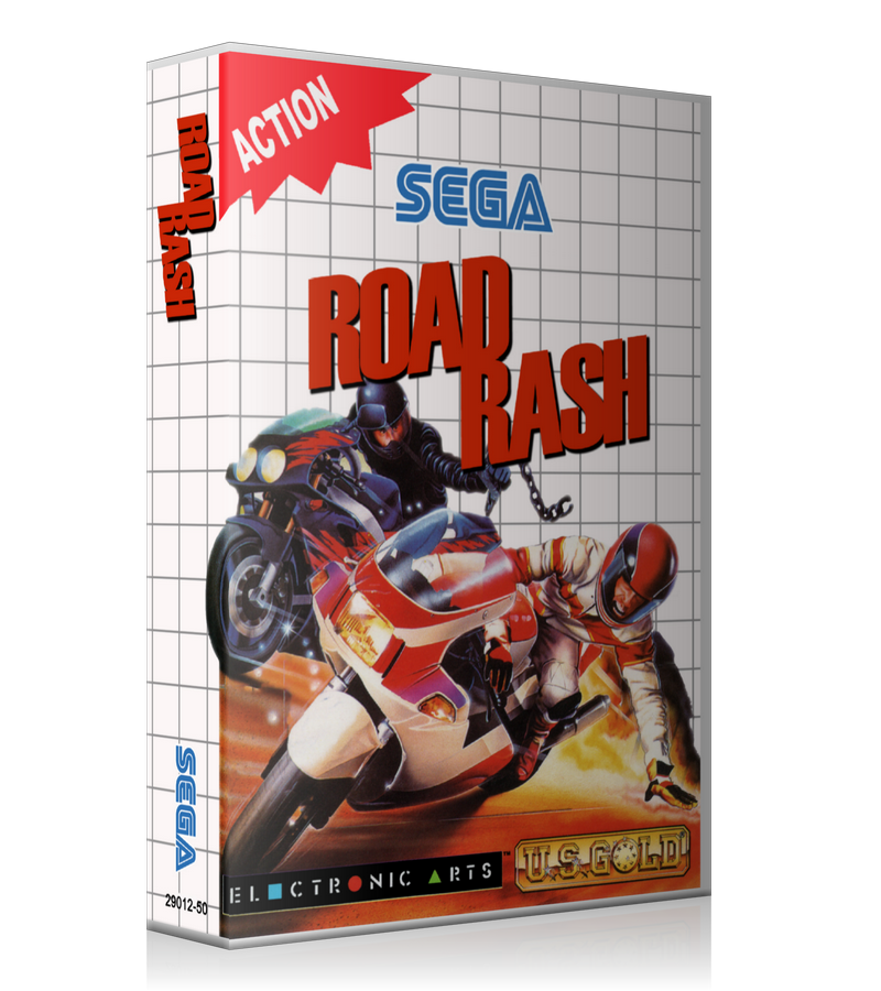 Road Rash Eu Sega Master System REPLACEMENT GAME Case Or Cover