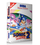 Sonic The Hedgehog2 Eu Sega Master System REPLACEMENT GAME Case Or Cover