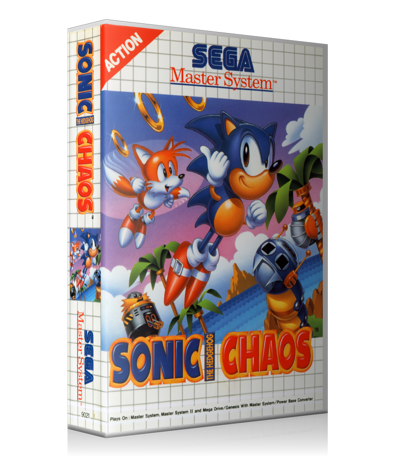 Sonic The Hedgehog Chaos Eu Sega Master System REPLACEMENT GAME Case Or Cover