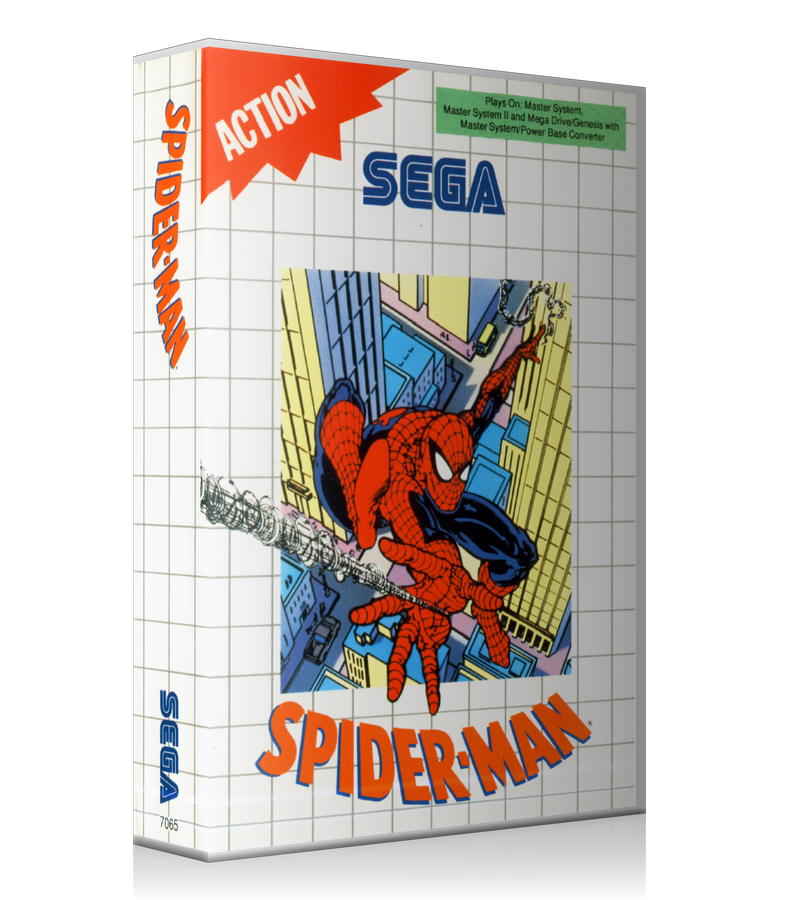 Spiderman Eu Sega Master System REPLACEMENT GAME Case Or Cover