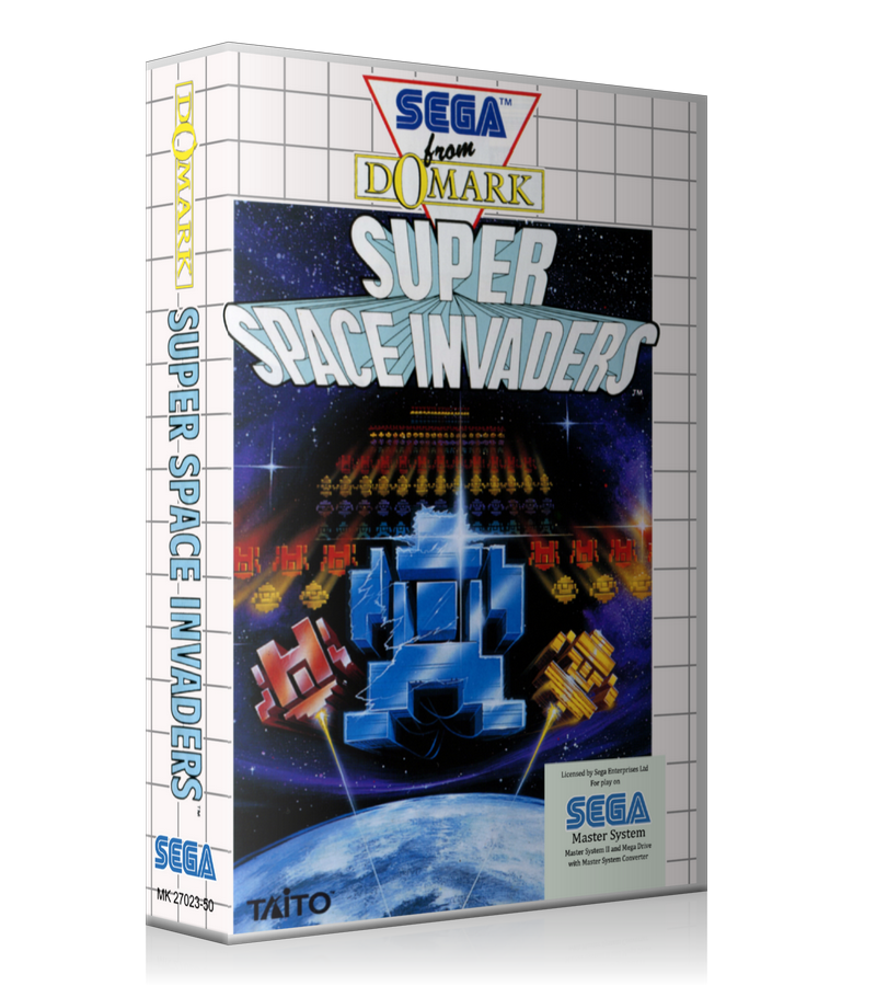 Super Space Invaders Eu Sega Master System REPLACEMENT GAME Case Or Cover