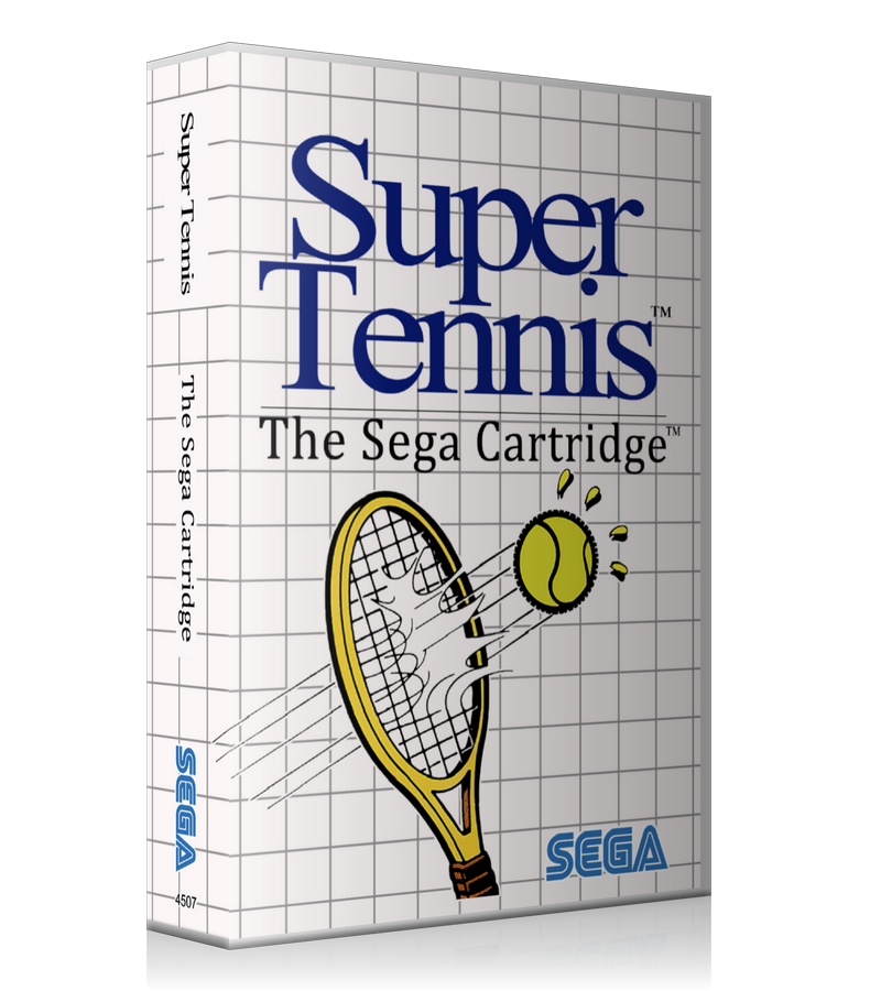 Super Tennis 2 Eu Sega Master System REPLACEMENT GAME Case Or Cover