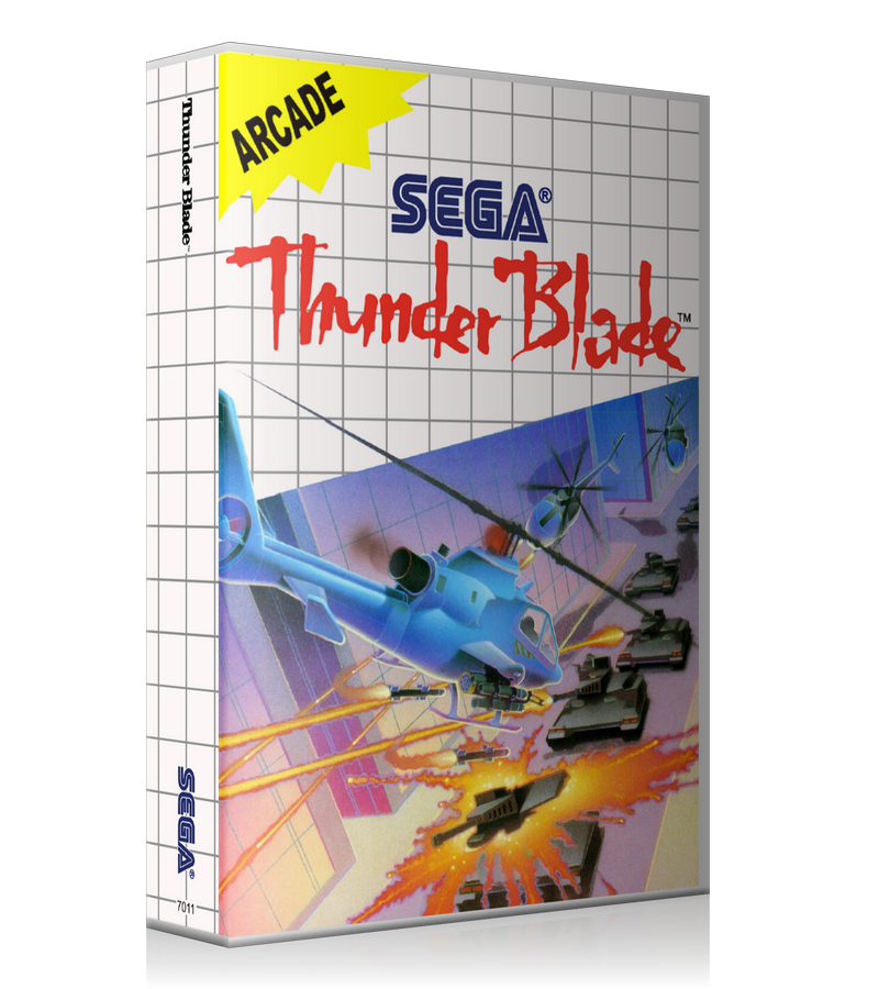 Thunder Blade Sega Master System REPLACEMENT GAME Case Or Cover