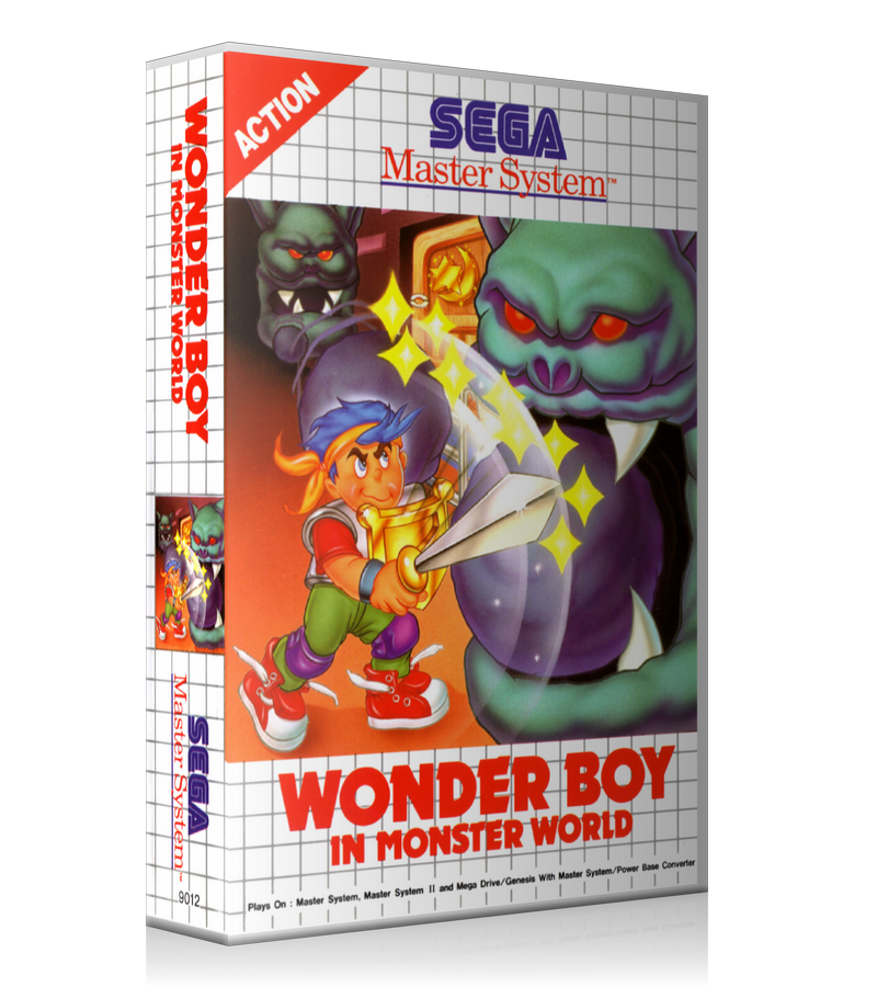 Wonder Boy In Monster World Au Sega Master System REPLACEMENT GAME Case Or Cover