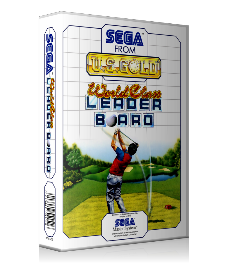 World Class Leader Board Eu Sega Master System REPLACEMENT GAME Case Or Cover