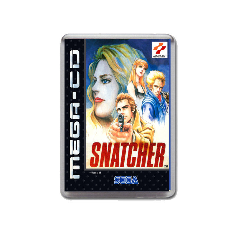 Snatcher Gb Sega Mega CD Game Inspired Retro Gaming Magnet