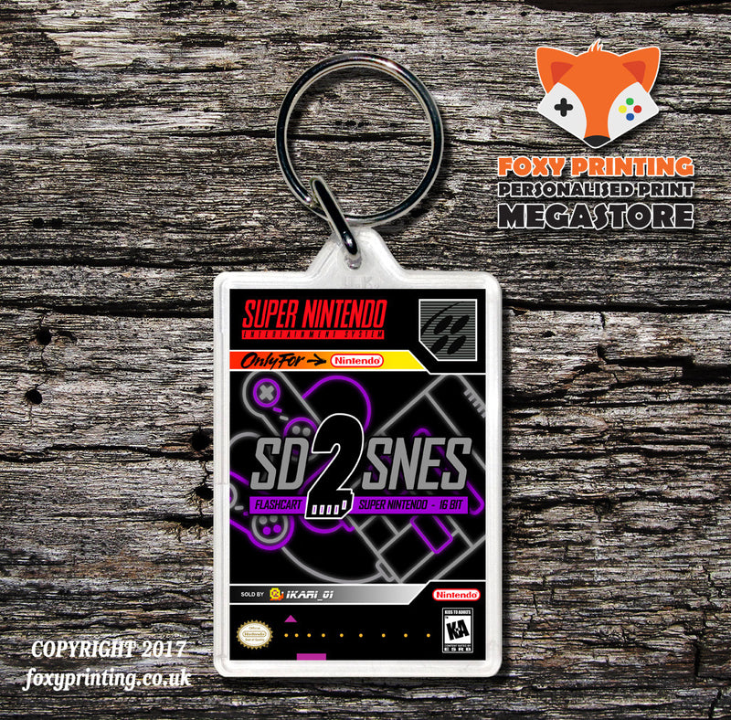 Snes Sd2snes Game Inspired Retro Gaming Keyring