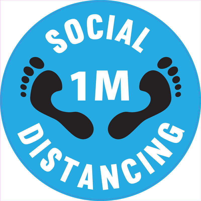 Social Distance Sd111 Social Distancing Floor Stickers