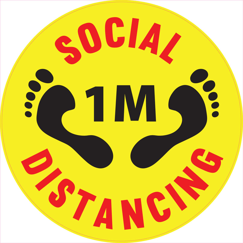Social Distance Sd112 Social Distancing Floor Stickers