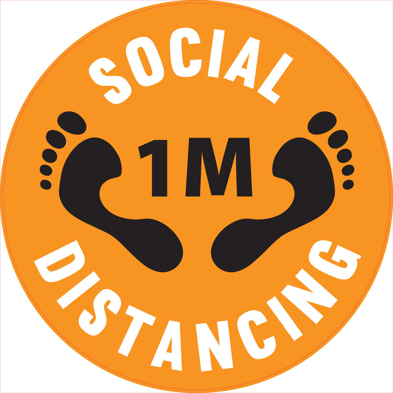 Social Distance Sd114 Social Distancing Floor Stickers