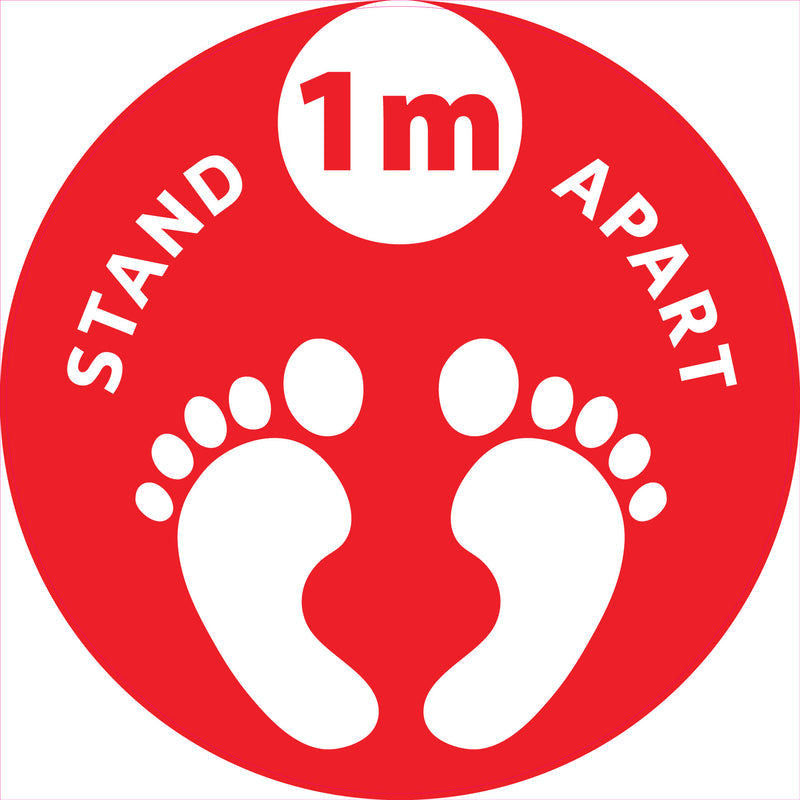 Social Distancing Stickers 13 Social Distancing Floor Stickers