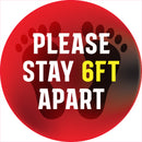 Social Distancing Stickers 30 Social Distancing Floor Stickers