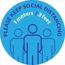 Social Distancing Stickers 37 Social Distancing Floor Stickers