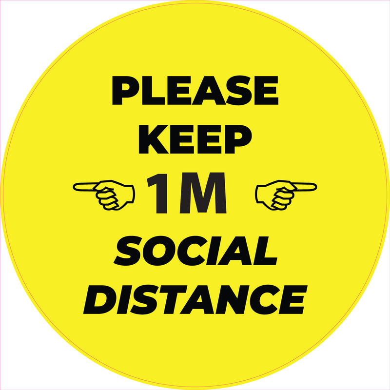 Social Distancing Stickers 3 Social Distancing Floor Stickers