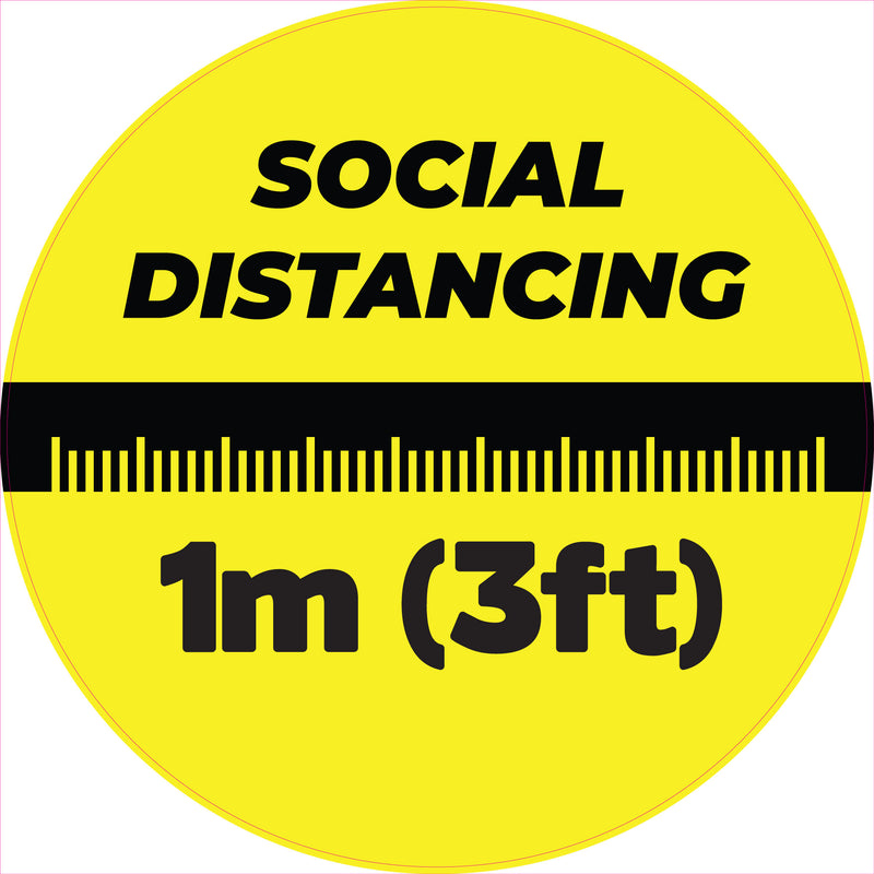 Social Distancing Stickers 7 Social Distancing Floor Stickers