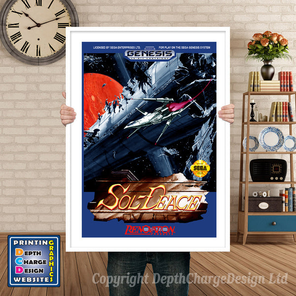 Soldeace - Sega Megadrive Inspired Retro Gaming Poster