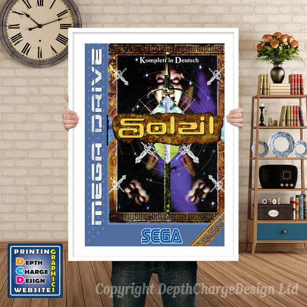 Soleil De - Sega Megadrive Inspired Retro Gaming Poster