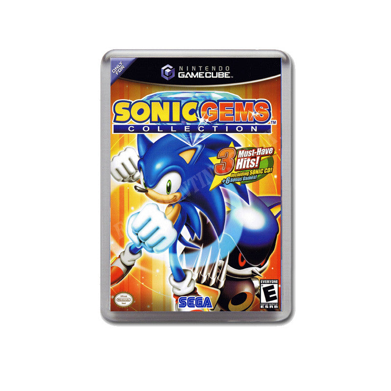 Sonic Gems Collection Style Inspired Game Gamecube Retro Video Gaming Magnet