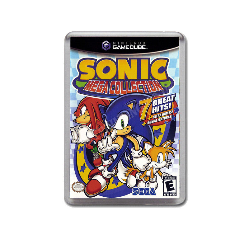 Sonic Mega Collection Style Inspired Game Gamecube Retro Video Gaming Magnet