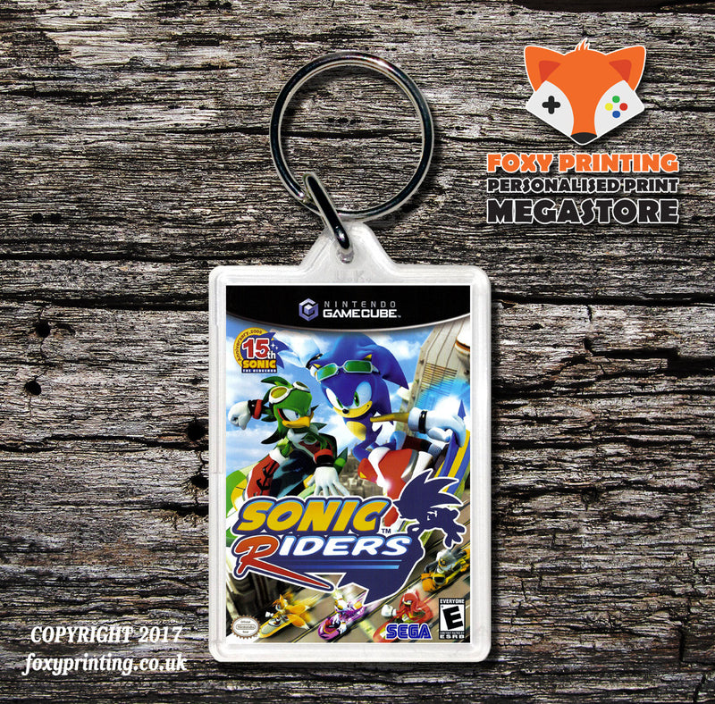 Sonic Riders Gamecube Game Inspired Retro Gaming Keyring