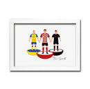 Southampton Football Club gift - Tiny Men Big Balls Poster