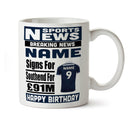 Personalised SIGNS FOR Southend Football Mug Personalised Birthday Mug