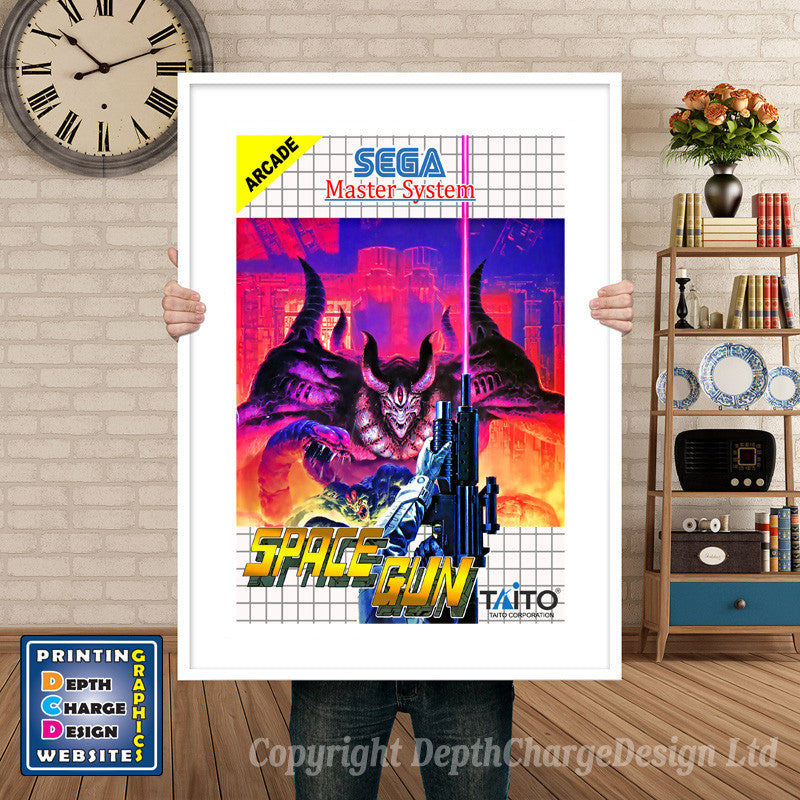 Space Gun Inspired Retro Gaming Poster A4 A3 A2 Or A1 – Space Gun Inspired Retro Gaming Poster
