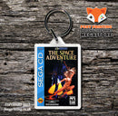 Space Adventure Game Inspired Retro Gaming Keyring