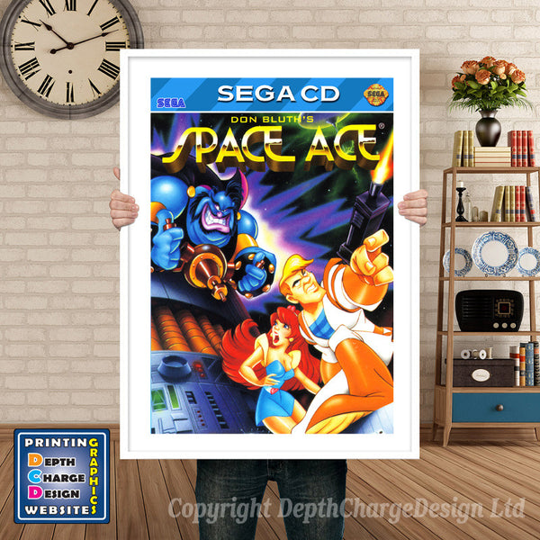 3x3 Eyes Jp Sega Sega Mega CD Inspired Retro Gaming Poster