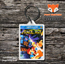 Space Ace Game Inspired Retro Gaming Keyring