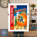 Sparkster - Sega Megadrive Inspired Retro Gaming Poster A4 A3 A2 Or A1