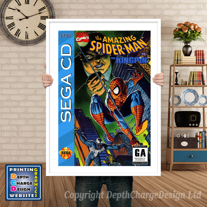 Adventures Of Batman And Robin Sega Sega Mega CD Inspired Retro Gaming Poster A4 A3 A2 Or A1