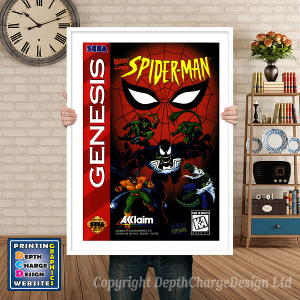 Spiderman 2 - Sega Megadrive Inspired Retro Gaming Poster