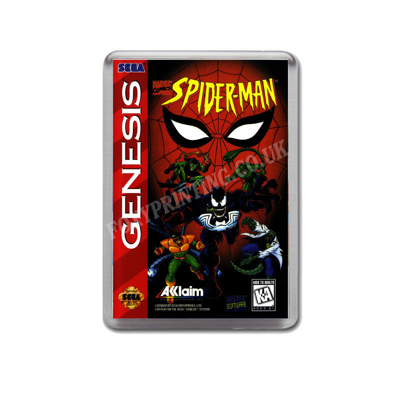 Spiderman 2 Game Style Inspired Sega Megadrive Retro Video Gaming Magnet