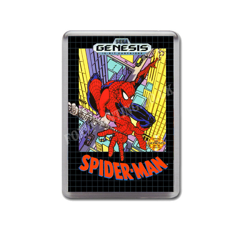 Spiderman 4 Game Style Inspired Sega Megadrive Retro Video Gaming Magnet