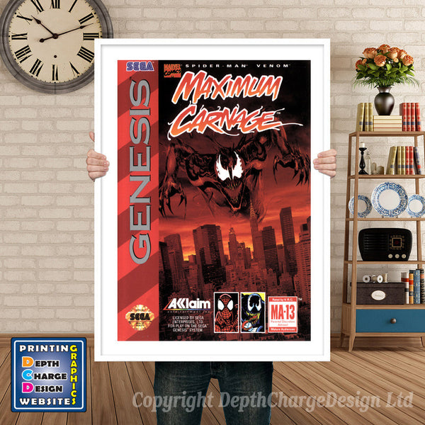 Spiderman And Venom Maximum Carnage - Sega Megadrive Inspired Retro Gaming
