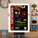 Spiderman And Venom Seperation Axiety - Sega Megadrive Inspired Retro Gaming Poster A4 A3 A2 Or A1