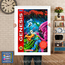 Splatter House 2 - Sega Megadrive Inspired Retro Gaming Poster A4 A3 A2 Or A1