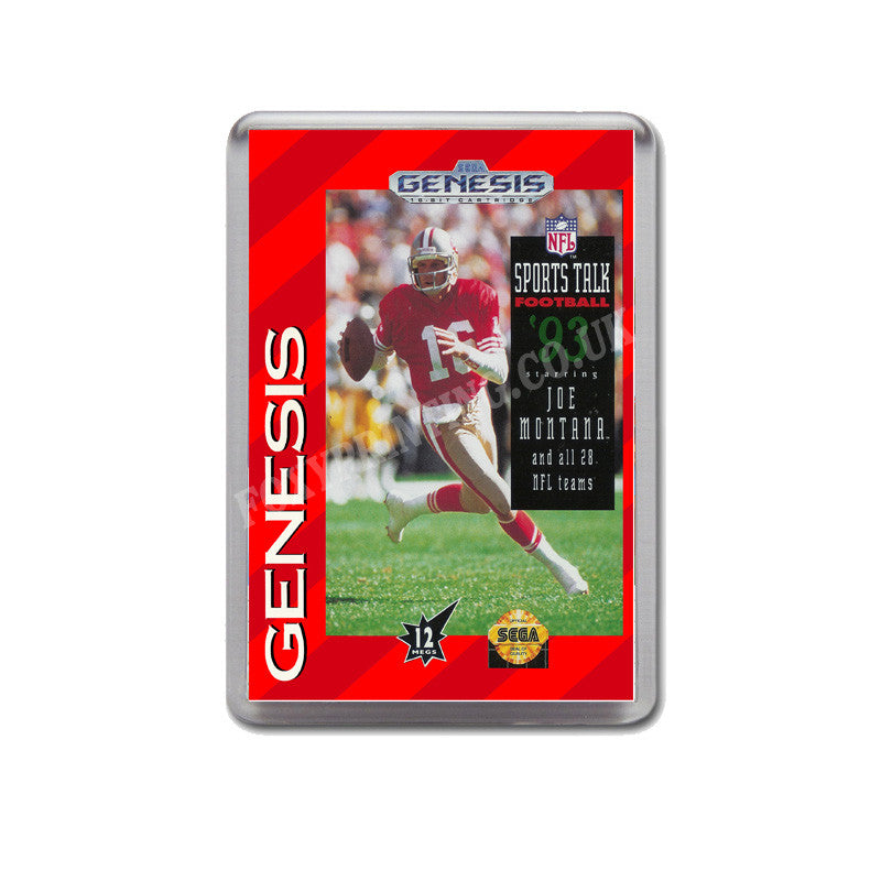 Sports Talk Football 93 Game Style Inspired Sega Megadrive Retro Video Gaming Magnet