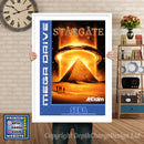 Star Gate Eu - Sega Megadrive Inspired Retro Gaming Poster A4 A3 A2 Or A1