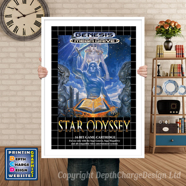 Star Odyssey - Sega Megadrive Inspired Retro Gaming Poster