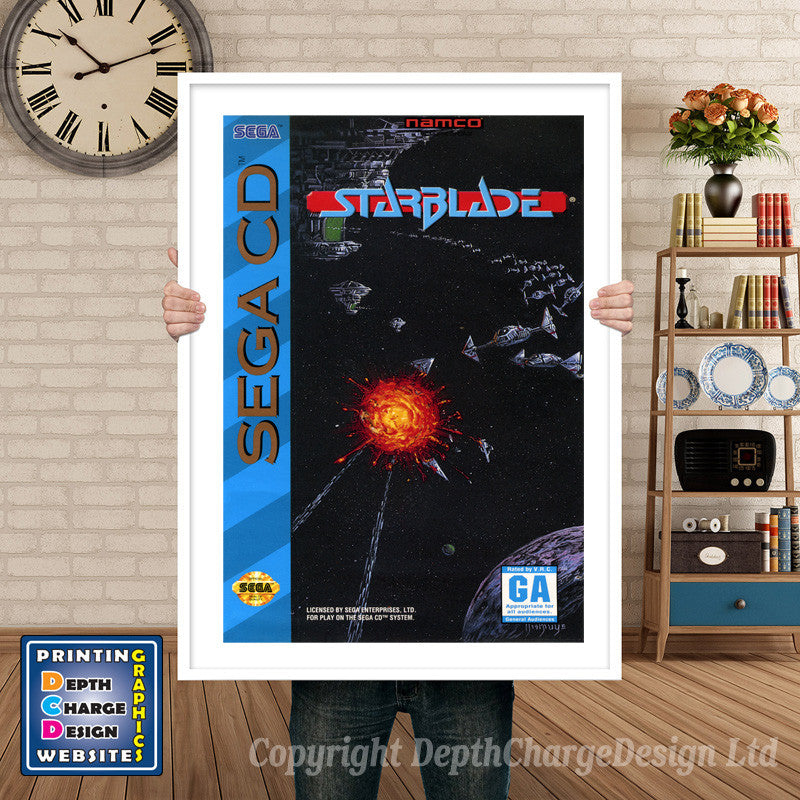 Afterburner 3 Sega Sega Mega CD Inspired Retro Gaming Poster A4 A3 A2 Or A1