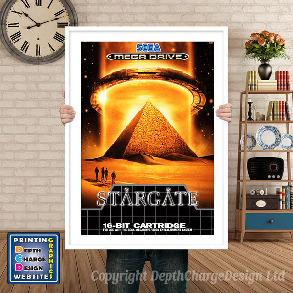 Stargate 3 Eu - Sega Megadrive Inspired Retro Gaming Poster