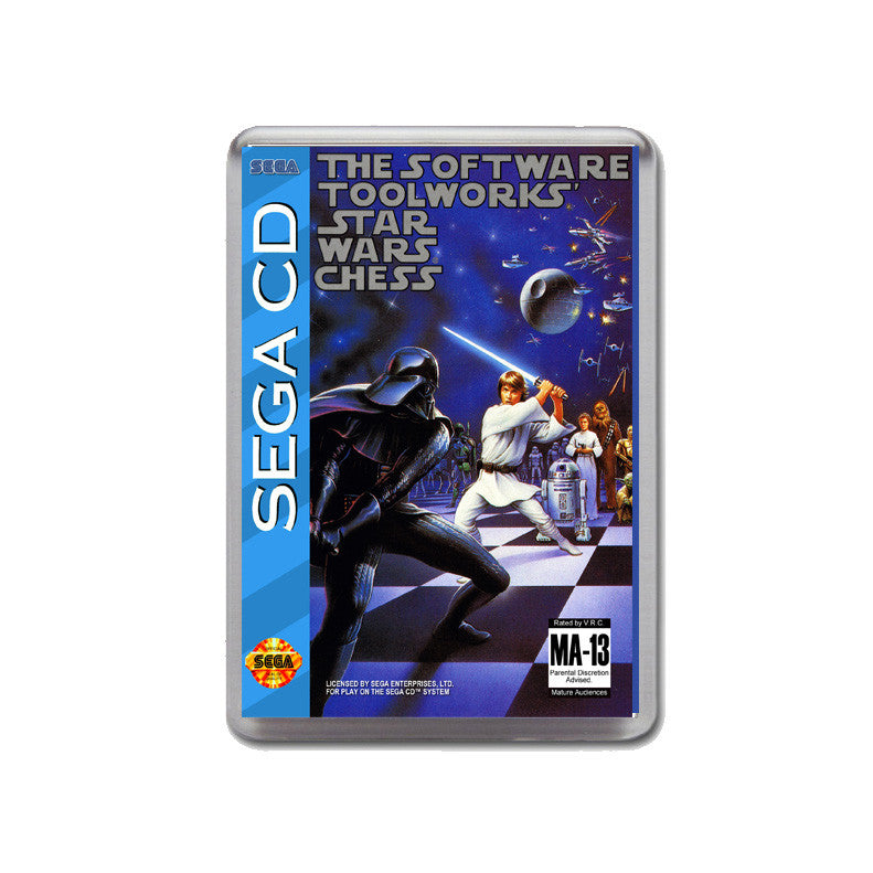 Starwars Chess Sega Mega CD Game Inspired Retro Gaming Magnet